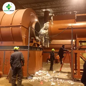 Usine de machine de pyrogravure de déchets plastiques pour nettoyer le diesel avec unité de distillation