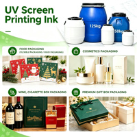 Impression d'étiquettes et de tags personnalisés résistants aux rayures, encre de sérigraphie UV, encre de sérigraphie UV LED pour l'emballage de cosmétiques et de parfums