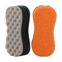 8.7 "X4" X2.76 "grande mousse haute éponge de lavage de voiture bloc accessoires de lavage de voiture applicateur de revêtement épilation à la cire brosse de polissage outils de soin