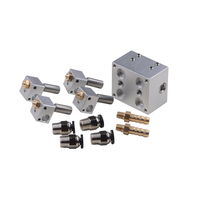 Aksesori Printer 3D Cocok untuk E3D Kraken 4 Multi Nozzle 4 Kit Ekstruder Hot End Berpendingin Air Multiwarna