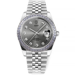 Relojes de pulsera mecánicos clásicos de lujo para hombre, relojes automáticos de 40mm con caja de zafiro y calendario para hombre - Product Image 6