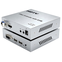 Kit d'extension KVM à fibre optique 20 km, émetteur-récepteur sur fibre optique, prise en charge IP 4K 30Hz IR pour AV général