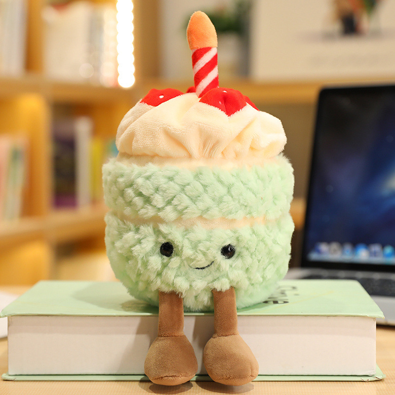 Poupée gâteau d'anniversaire-vert