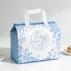 Superior Cold Chain Supply Portable Aluminum Foil Lined Waterproof Reusable Food Delivery Takeaway Carrier Packaging Bag - Product Image 2