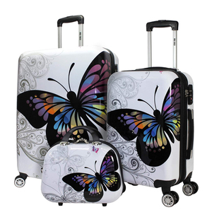 Ensemble de bagages personnalisés classiques imprimés sur mesure, 3 pièces, légers, modernes, sacs de voyage d'extérieur, housse, <span class=keywords><strong>valise</strong></span> à roulettes, <span class=keywords><strong>valise</strong></span> - Product Image 2
