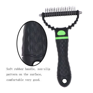 Escova de remoção de pelos para cachorros, escova dupla face original de fábrica, pente cortante para remoção de pelos de animais de estimação - Product Image 6