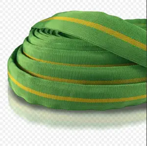 50ft 15m High Pressure Fiber Jacket Lightweight Garden Water Fabric Hose with metal fittings