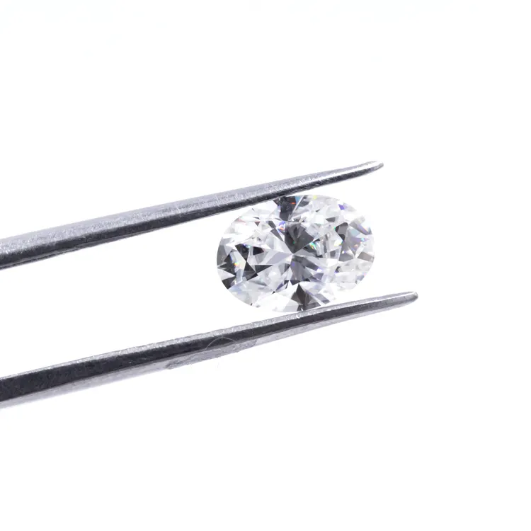 Redleaf Jewelry Máy Cắt Hình Bầu Dục Cắt Lỏng Moissanite Nhẫn Đá D/GH 2x3mm-10x14mm Tất Cả Kích Thước Đá Quý Lỏng Lẻo Moissanite