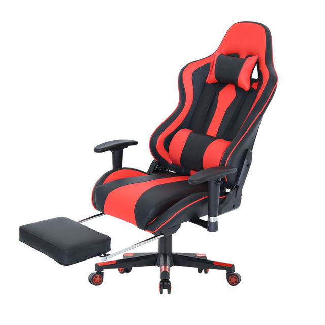Computer Silla Pc Gamer Cadeira Ergonomic Cheap Racing Rgb Light Office Setup and Pc Full Set Gaming Chairs Belt Footstool