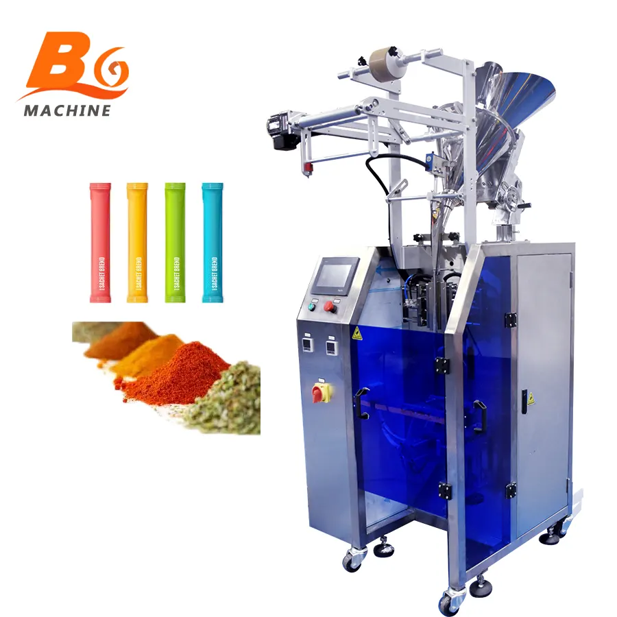 Small Sachets Full Automatic Spice Dry Pepper Coriander Red Chilli 100 Gram Mini Powder Packing Packaging Machine Price