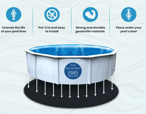 Round <b>Pool</b> <b>Liner</b> Pad, Durable <b>for</b> Above Ground Swimming <b>Pools</b>, Prevent Punctures and Extend The Life of Swimming <b>Pool</b> - Product Image 6