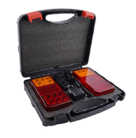 Réflecteur d'urgence arrière pour arrêt de camion, fourgons rechargeables européens, feux arrière à LED, marque latérale, feux de remorque magnétiques sans fil