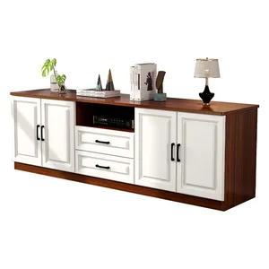 现代电视柜家具木质电视柜和茶几白色转角桌客厅家具电视柜支架