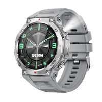 Reloj Inteligente con Pantalla AMOLED y Caja de Aleación, 1.43 Pulgadas, Llamadas, Luz UV, Podómetro, Monitor de Ritmo Cardíaco, Sueño y Actividad Física, Silicona