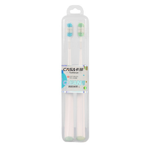 Lot de 2 brosses à dents manuelles souples à 10 000 poils, petite tête, pour adulte, idéales pour les voyages - Product Image 5