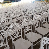 Chaises en plastique de partie arrière de paon blanc pour la vente en gros de chaise de mariage d'OEM d'ODM d'événement