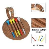 Tees de golf en plastique de plusieurs couleurs Accessoires de golf Réduction de la friction et rotation latérale Tees de golf