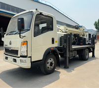 Machine de forage de puits d'eau mobile montée sur camion 200m 300m 350m