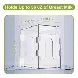 <span class=keywords><strong>Tour</strong></span> de Congélation Transparente pour Lait Maternel avec Logo Personnalisable - Contenants Réutilisables et Solution d'Organisation de Stockage - Product Image 2