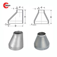 Réducteur concentrique en acier inoxydable certifié 12X18H10T, raccord à souder bout à bout GOST 17378-2001, adapté aux conduites de production d'énergie