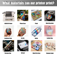 Impresora UV Epson 6090, azulejo de vidrio plano pequeño, marco de fotos de cuero acrílico, caja de regalo para libros, máquina de impresión de letreros de Metal