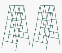 Treillis pliable en métal en forme de A pour plantes grimpantes, support de jardinage pour tomates, concombres, pois et légumes, vente en gros
