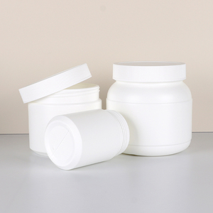 250ml 500ml 700ml 850ml 1000ml Empty HDPE Plastic <b>Protein</b> Powder Jar Screw Lid Supplement Bottle Packaging - Product Image 5