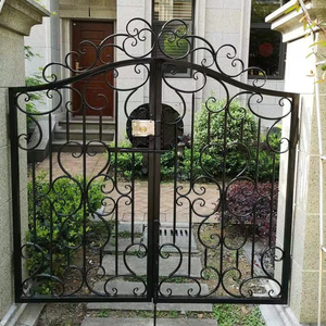 Venta caliente puertas de la <span class=keywords><strong>casa</strong></span> de diseño de puertas de jardín de hierro de acero valla puerta diseños - Product Image 1