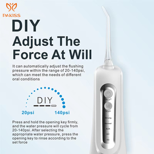 Pakiss biểu tượng tùy chỉnh không dây răng Làm sạch nước điện Pick máy bay phản lực cho Irrigator Miệng USB Flosser nha khoa hộ gia đình sử dụng - Product Image 2