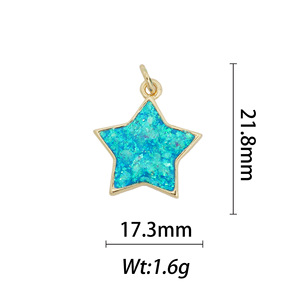 Mixed Shape Copper Plated Pendant For Necklace Making Geometric DIY Jewelry Findings - Product Image 2
