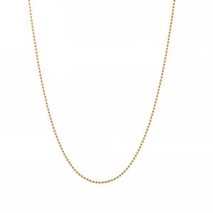 थोक कस्टम सोने चांदी के गहने ढूँढना स्टेनलेस स्टील की गेंद श्रृंखला हार - Product Image 6