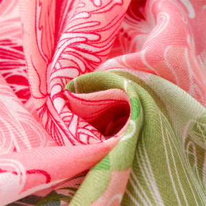 Scialli stampati con motivi floreali alla moda di colore brillante da donna stole estive lunghe grandi copricostri da spiaggia con sciarpa in <span class=keywords><strong>cotone</strong></span> viscosa - Product Image 5