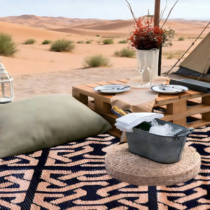 Tapete de Camping Portátil Ecológico, Impermeable, Duradero, Moderno, a Prueba de Humedad, para Playa y Viajes - Product Image 1