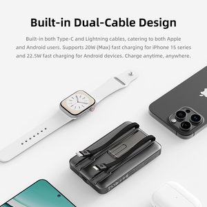 Batería Portátil Ultrafina de Polímero de Litio de 10,000 mAh con Carga Rápida PD22.5W y Capacidad para Exteriores Tipo-C 3A - Product Image 2