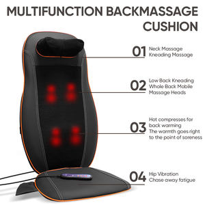 2024 portátil eléctrico hogar Japón masaje Shiatsu cuello y espalda cuerpo glúteos masaje cojín con calor y vibración - Product Image 3