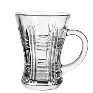 Boba en verre de cristal personnalisé, modèle Unique, Vintage, conception chinoise turque/japonaise, réutilisable, bulle de lait, service à thé avec soucoupes, vente en gros - Product Image 5