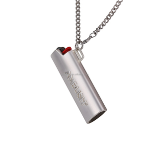 All'ingrosso custodia in metallo più leggero con catena lunga per accendini j3 porta accendisigari custodia con collana - Product Image 3