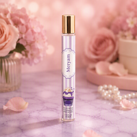 Parfum en Spray Lilas Mauve pour Mariage, Soirée, Festival – Flacon en Cristal, Boîte de Présentation, 35ml, Tenue Prolongée