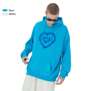Sudadera de Forro Polar Oversize de 450 g/m² con Forro de Algodón Tejido Suelto y Transpirable, con Capucha y Cuello Personalizado con Relieve, Tejido de Invierno - Product Image 3