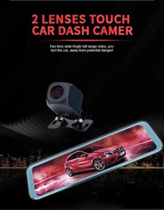 Nhà máy trực tiếp 12 inch 4K + 1080P Ống kính kép Gương Chiếu Hậu Xe DVR <span class=keywords><strong>Video</strong></span> <span class=keywords><strong>Recorder</strong></span> Wifi Dash cam cho phổ xe ô tô - Product Image 5