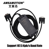 Cable RS232 PPI 3CB30+ con Conductor de Cobre, Aislamiento de PVC, 187.5kbps, Compatible con WIN7/XP, Cable de Programación para PLC S7-200