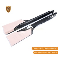 Side Skirt Serat Karbon Kering Gaya OEM SF90 Auto Parts untuk Aksesoris Mobil Ferrari SF90
