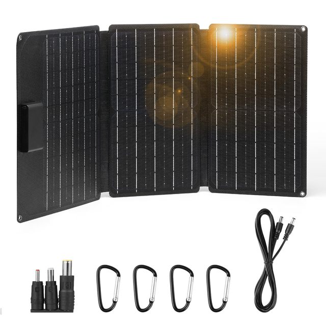 Portable 30W 18-Volt Monocrystalline Silicon Solar Folding Pack USB Waterproof Mobile Power Charger Outdoor Lighting Supply