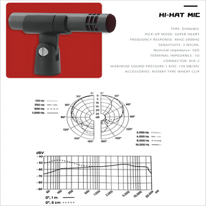 Demao Dynamic Drum Kit Group Kick Drum Instrument de musique M Microphone Set For Stage Show - Product Image 4