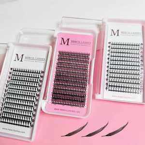 ขนตาปลอมแบบเปียก 0.07 มม. รุ่นใหม่ สไตล์มังงะ สำหรับคอสเพลย์ ขนตาแบบแหลม ต่อขนตาแบบแฮนด์เมด ขนตาแบบพัด ปริมาณมาก อุปกรณ์สำหรับแต่งหน้าสไตล์นางฟ้า - Product Image 2