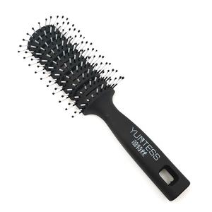 Fantezi buğday saman dolaşık açıcı saç fırçası Salon kuaförlük düz kıvırcık saç tarak ücretsiz saç fırçası - Product Image 6