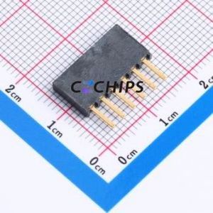 SSW-106-02-G-S Pin Socket Through hole Component (THT),P=2.54mm Connector 2.54mm Square Hole Through Hole Single Row - Product Image 2