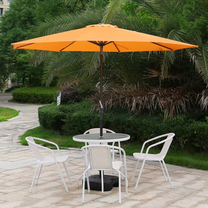 Parasol de jardin extérieur imperméable en <span class=keywords><strong>bois</strong></span> à tige droite, grand parasol de cour, design moderne, mobilier d'extérieur, parc - Product Image 1
