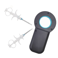 Escáner RFID de mano de 125Khz 134,2 Khz, escáner de etiquetas de oreja de animales, lector de microchip para mascotas