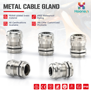 Pg7 M12 Pg13.5 Pg9 Pg11Ip68 Prensaestopas de cable de metal de latón a prueba de agua Prensaestopas de cable eléctrico de acero inoxidable para prensaestopas de cable de 4-8mm - Product Image 3